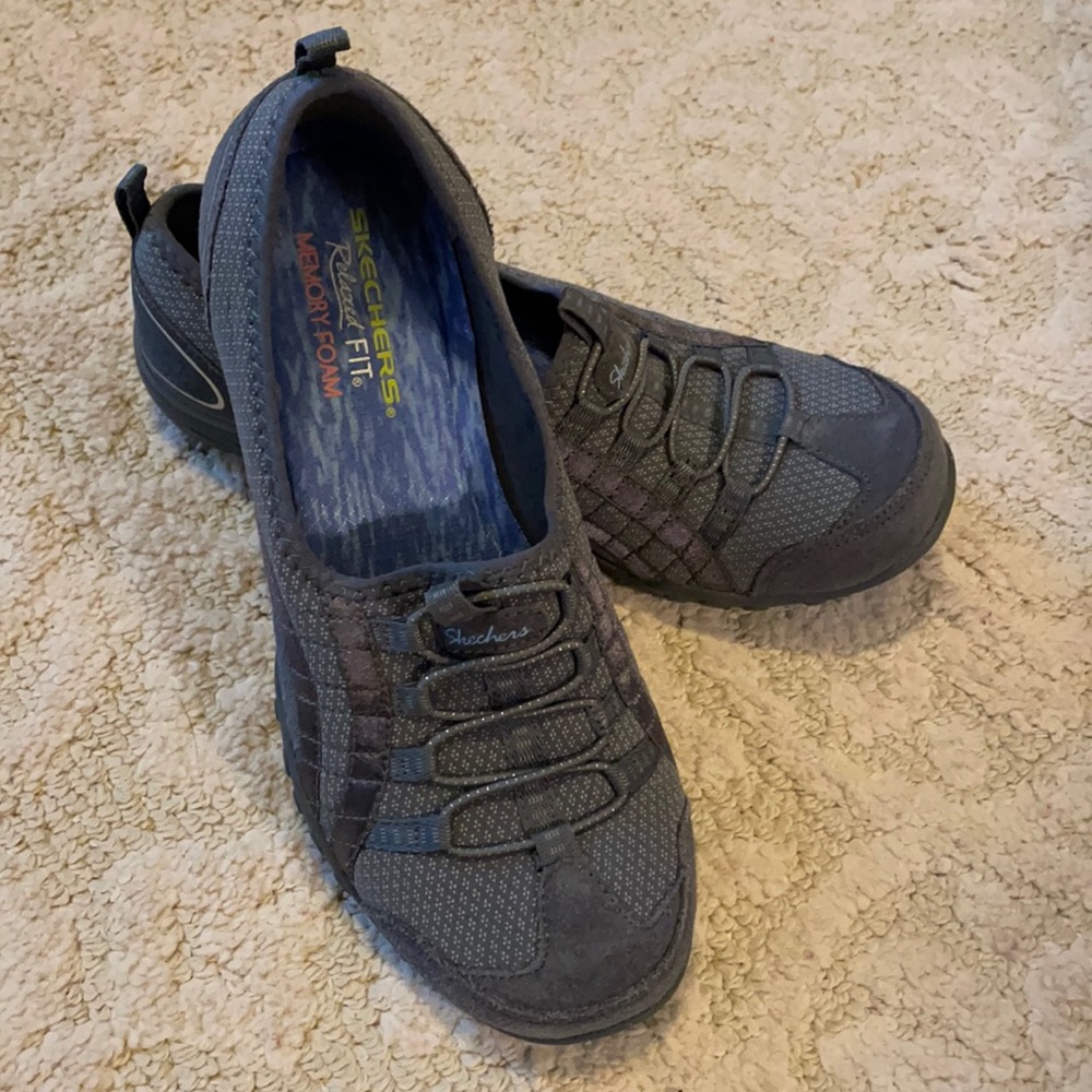 Skechers Relaxed Fit Memory Foam Shoes, Gray, Size 7.5, NWOT